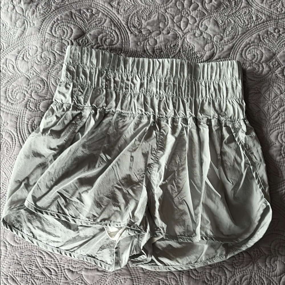 Free People Movement, S/XS silver grey shorts